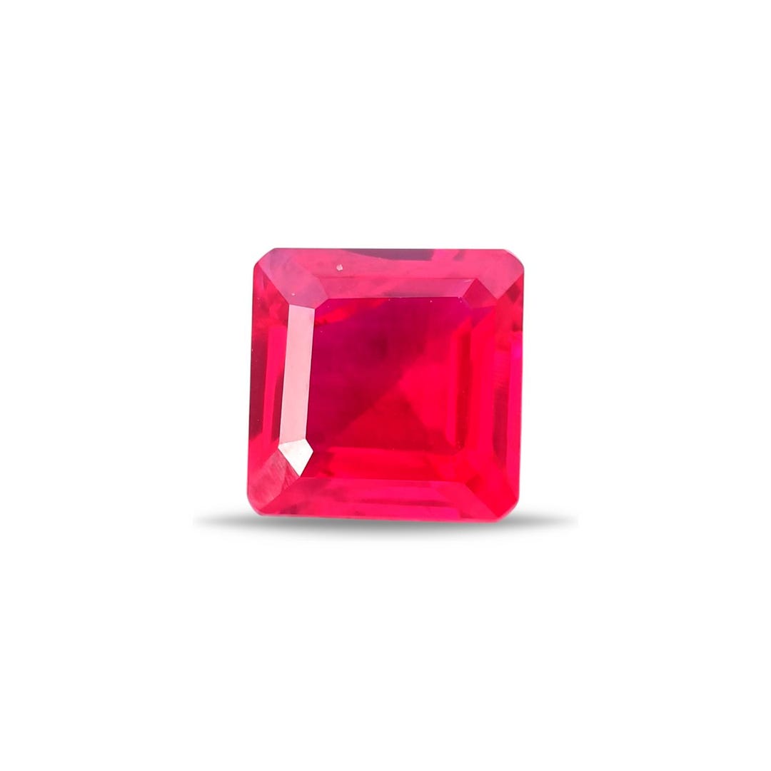 11.30 Ct Red Ruby Square 12.4 × 12.4 × 6.4 Mm | Regal Rich Square Ruby ...