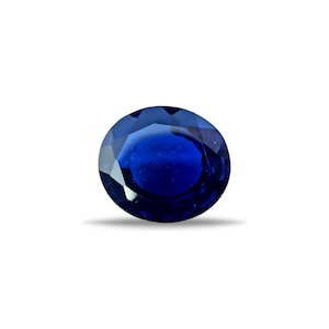 15,85 ct labtillverkad blå safir oval | 18,1 × 16 × 8,6 mm | Briljant kunglig blå safir lös ädelsten | Premium smyckestillverkningssten