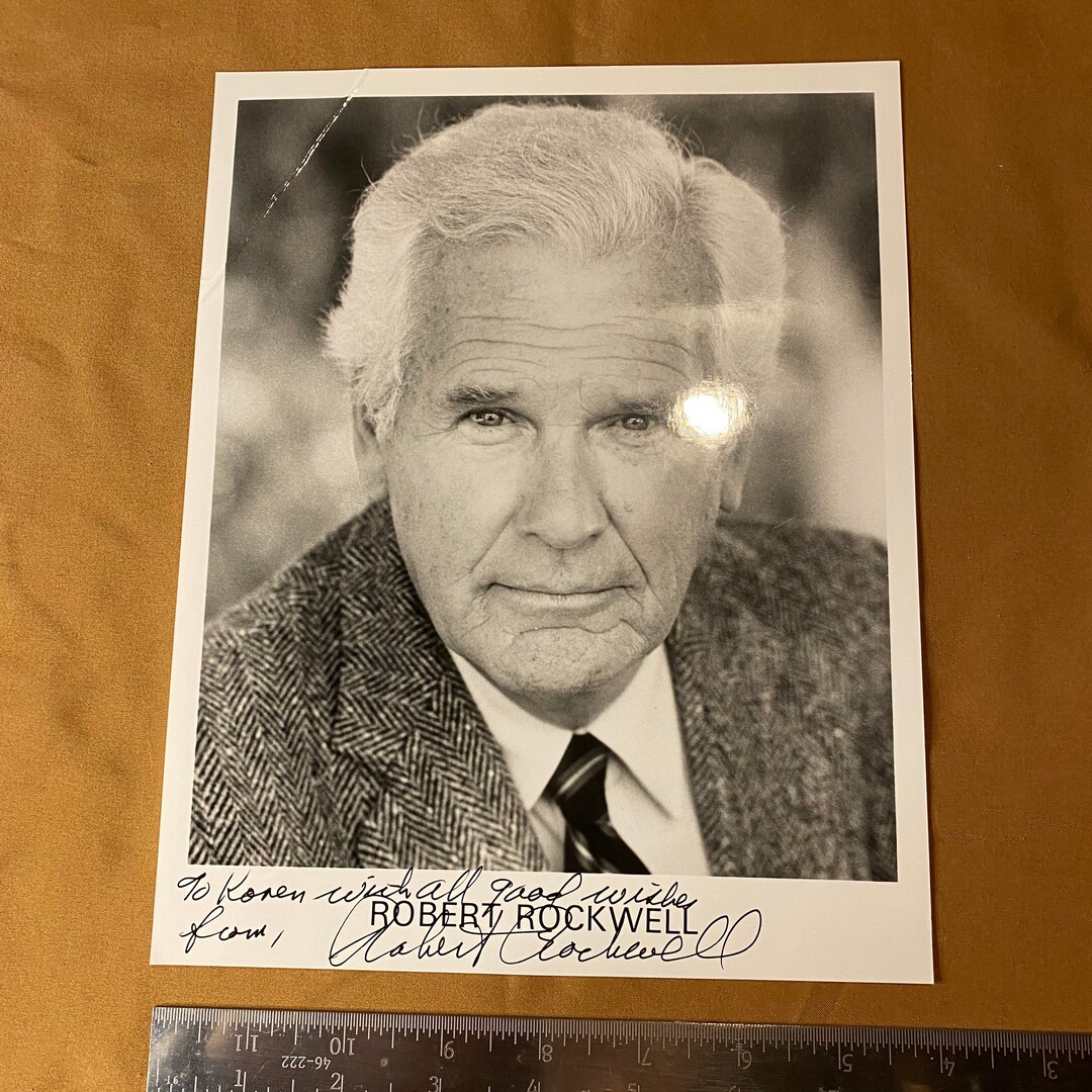 ROBERT ROCKWELL D. 2003 Autographed 8x10 Vintage Promo Photo Legendary
