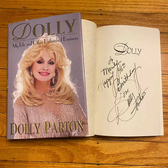 DOLLY PARTON Autographed RARE Copy of dolly Book Legendary Etsy