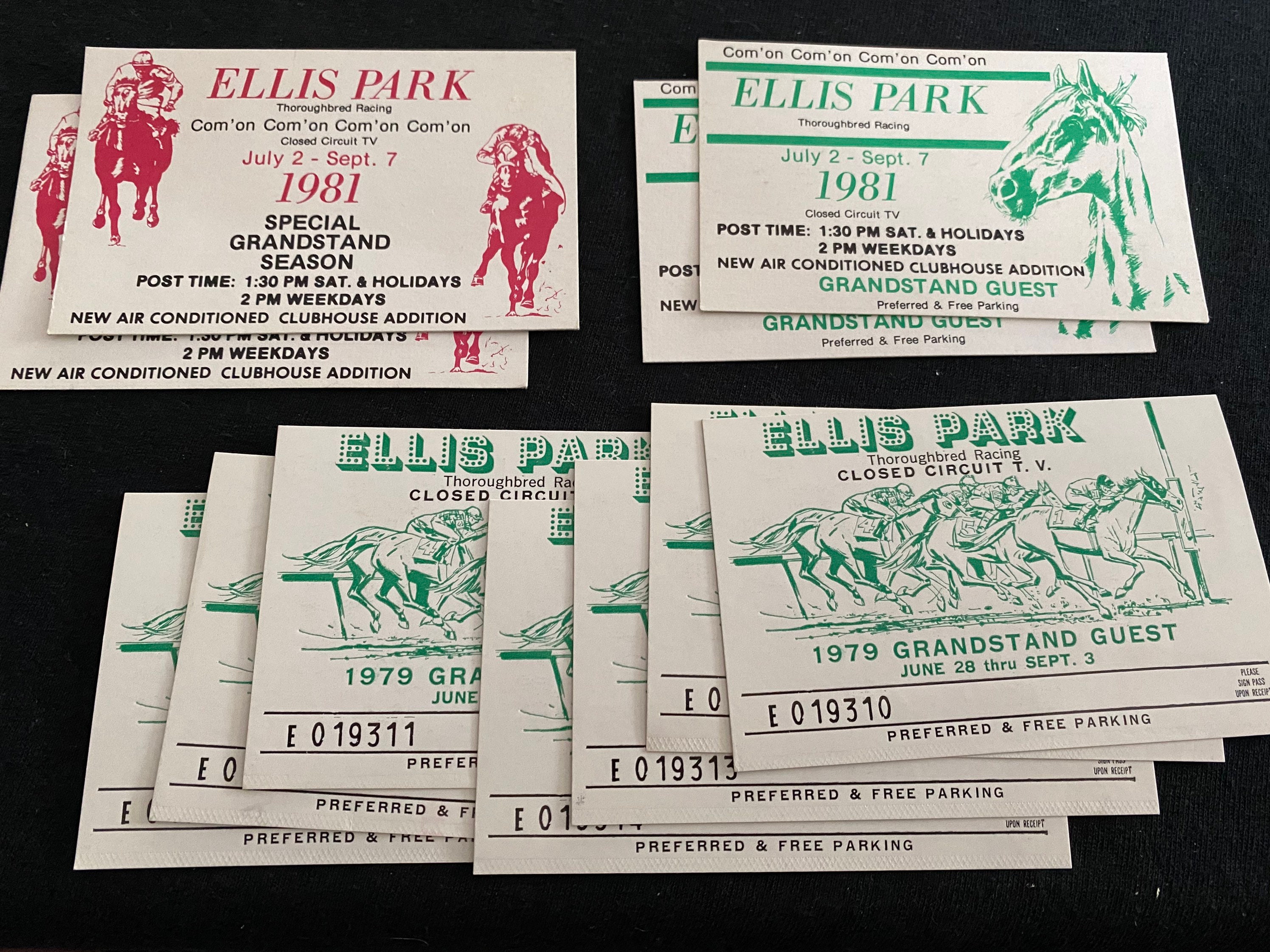 Lot of 11 19791981 ELLIS PARK Fall Meet Original Horse Racing Etsy