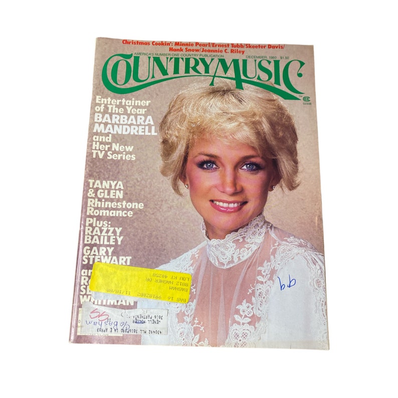 COUNTRY MUSIC MAGAZINE December 1980 Country Music News and History w/ great advertisements Featuring Barbara Mandrell on cover image 1
