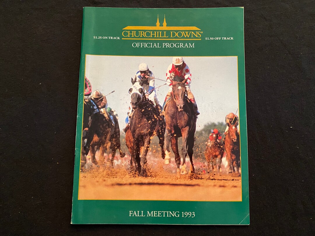 November 2527 CHURCHILL DOWNS Fall Meet Official Horse Racing Etsy