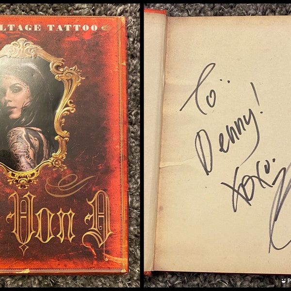 KAT VON D Autographed Copy of “High Voltage Tattoo” Book! L.A. Ink Tattoo Artist! 100% Authentic!