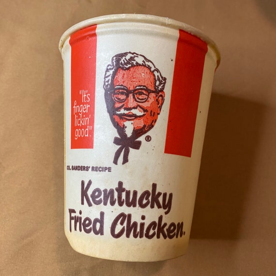 1960s KFC Drink Cup 5 1969 big Drink Container From Etsy