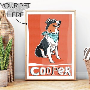 Ritratti di animali domestici personalizzati, ritratto di cane, ritratto di gatto, download digitale, stile unico di carta ruvida, commissioni personalizzate per animali domestici