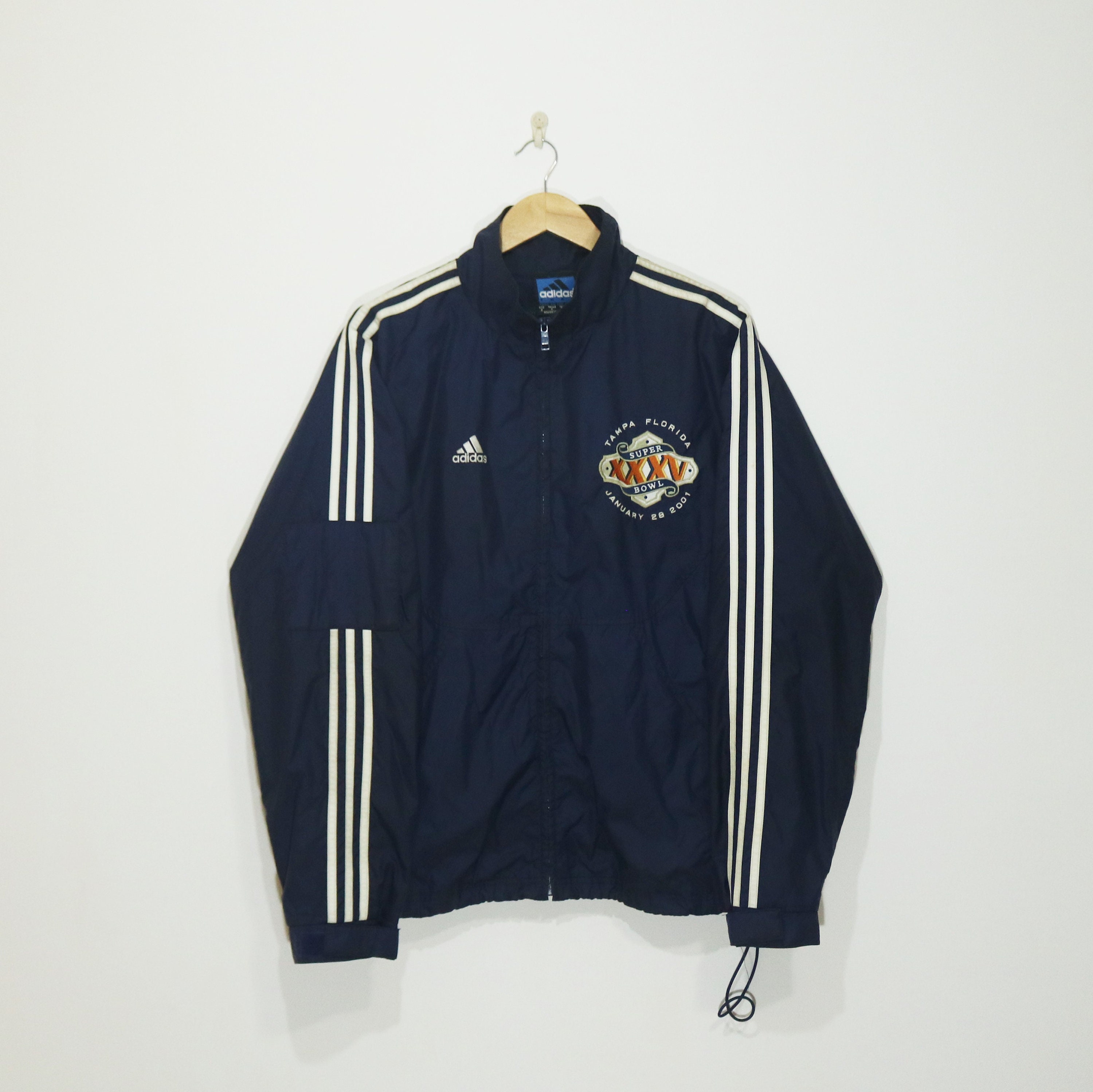 estimular fuga de la prisión Productivo Vintage Hoodie Sweatshirts Jacket Adidas X Super Bowl 2001. - Etsy