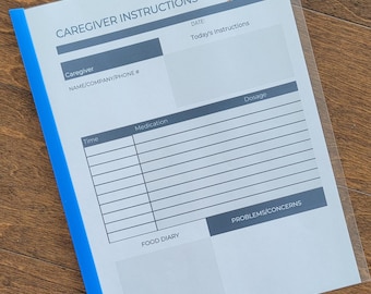 Caregiver Instructions: Printable Sheet