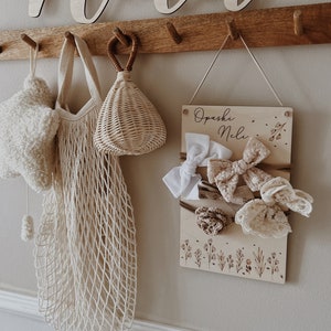 Haarbandhalter, Haarband für ein Mädchen, Haarband für Mädchen, Organizer Fell Haarband, Haarband Fell Madchen, Babyzimmer, Holzdeko Fell Baby