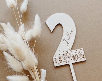Topper, Kuchenstecker, topper mit namen, caketopper Ziffer, personalisierter caketopper Wunschname, tortenstecker, kuchentopper