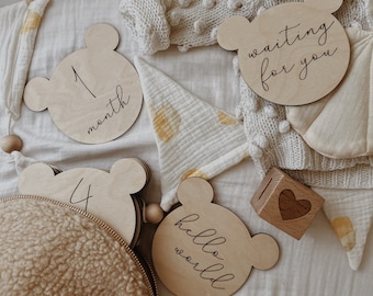 Teddy bear milestones, little teddy bear, teddy shape, meilensteinkarten, hello world,baby geschenk, first year cards,Bär, baby photography
