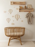 Hei\u00dfluftballon aus holz, ballon fur kinder, Balloon, wooden hotair balloon, kids room decor, nursery decor, wand decor, nursery decoration product logo