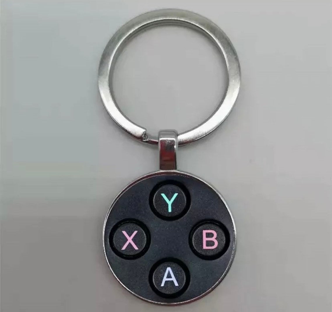 Xbox keyring keychain Xbox button ABXY UK SELLER Etsy