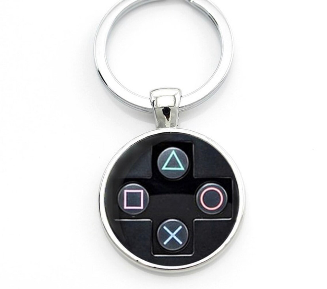 PlayStation keyring keychain high quality PlayStation buttons Etsy