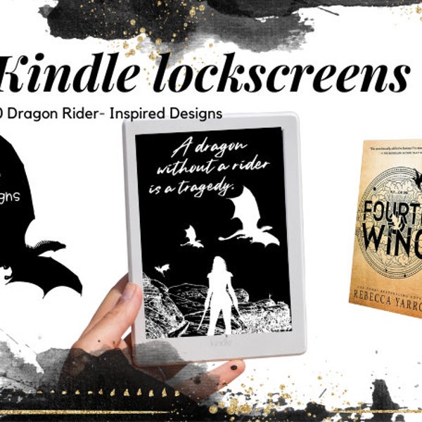 Fourth Wing Dragon Rider Kindle Lock screens Screensaver