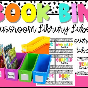 Classroom Library Book Bins Labels Boho Rainbow Etsy Classroom Library Book Bins Labels Boho Rainbow Etsy