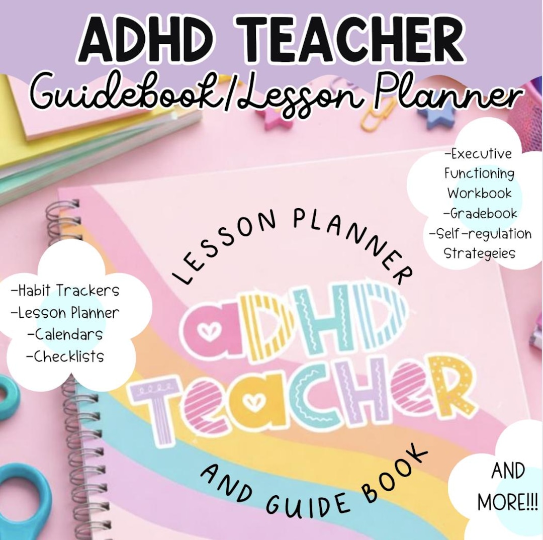 ADHD Teacher Planner & Executive Functioning Guidebook - Etsy