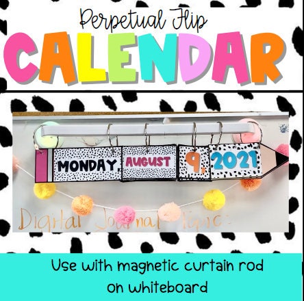 Perpetual Flip Calendar Printable - Etsy