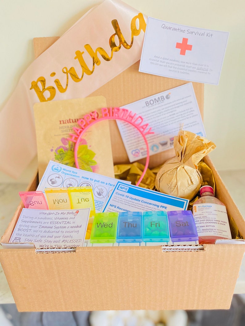Quarantine Birthday Survival Kit Gift Set Handmade Etsy