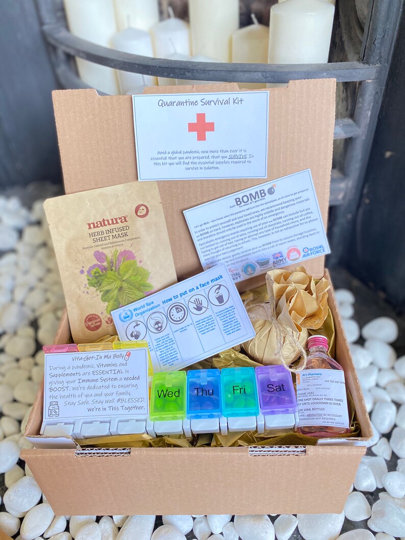 Quarantine Survival Kit Gift Set Handmade Isolation Etsy