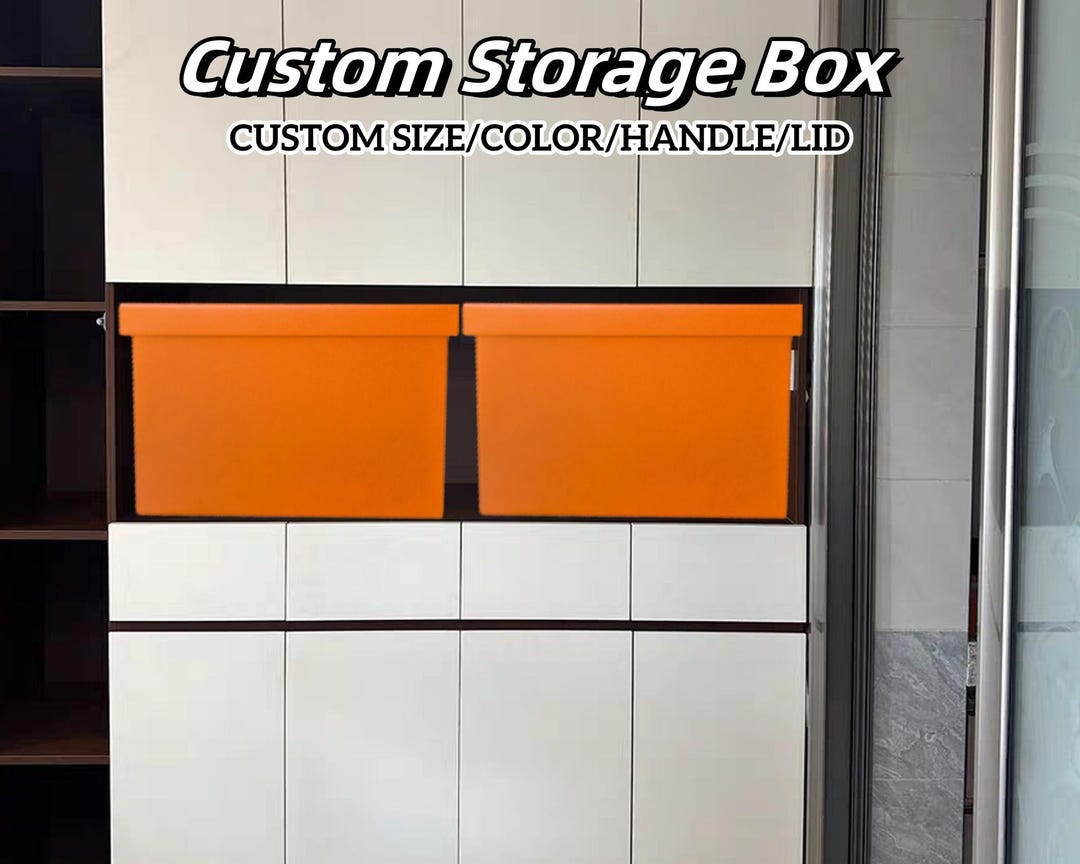 Large Custom Storage Boxes Custom Size Leather Storage Box With Lid,square Car Storage Box With ...