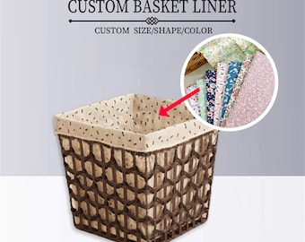 Custom size,textile colorful flowers,cotton liner for basket,high quality embossed fabric basket liner,removable,multiple styles&color