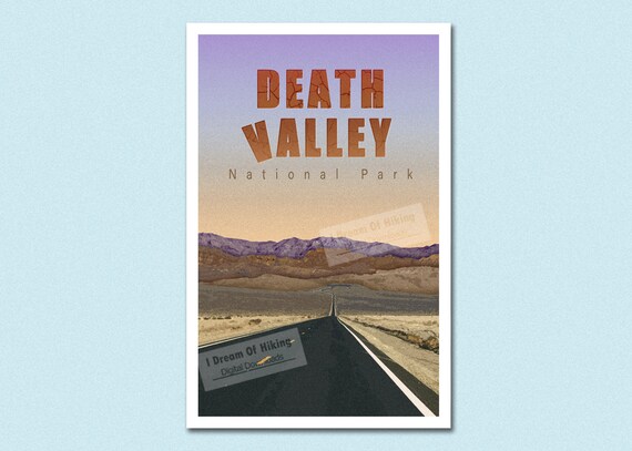 Death Valley Poster Digital Art Download and Print JPG | Etsy