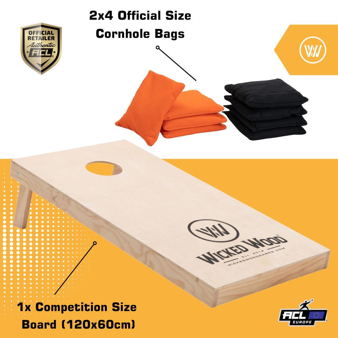 Wicked Wood Games Borsa Da Trasporto Per Tavola Cornhole - Resistente E Capiente Fino A 20kg - 90x60 Cm - 2