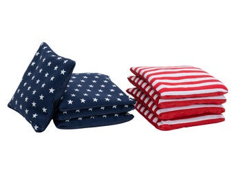 Worki do gry w cornhole – 2 zestawy po 4 worki każdy