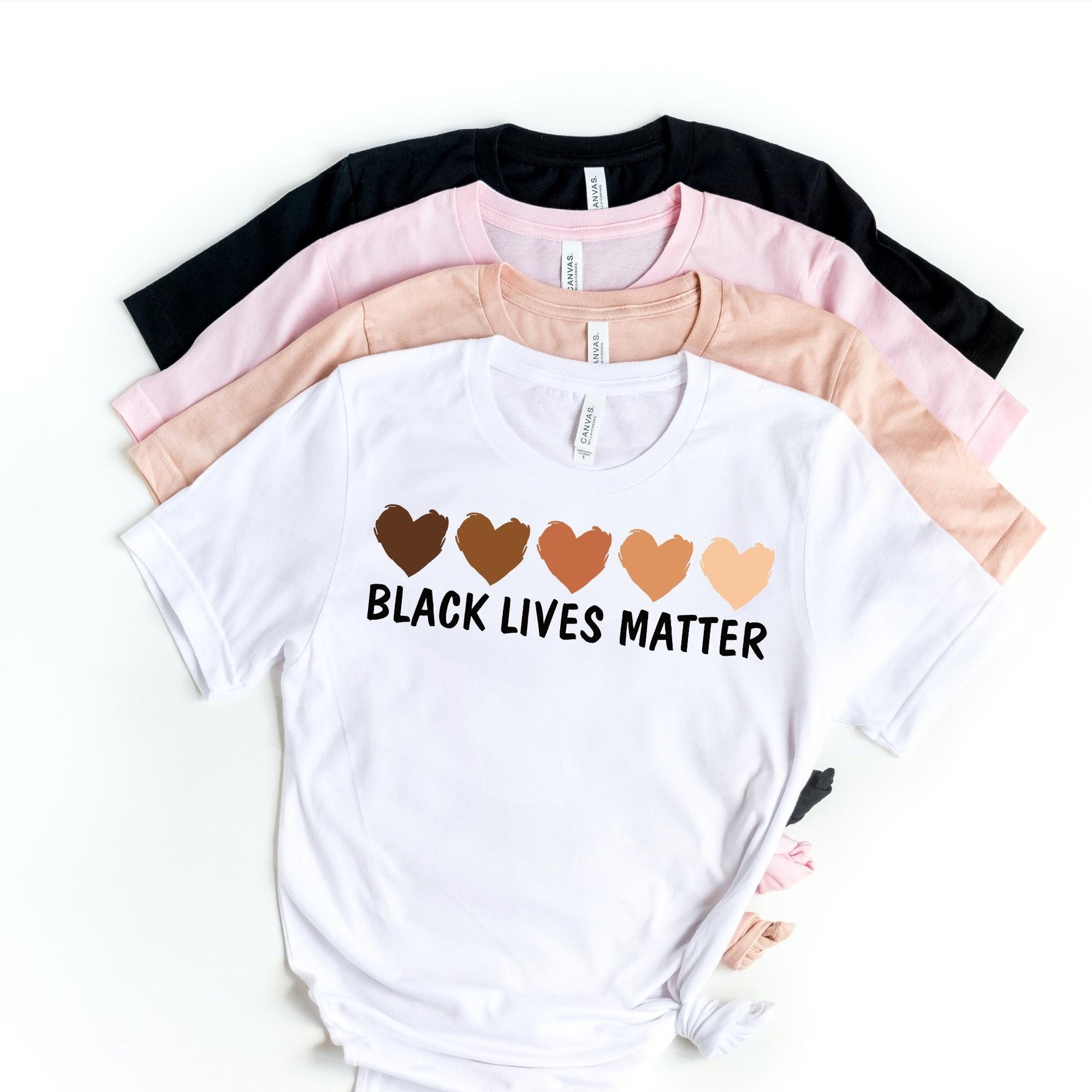 Black owned Shop. We Contribute to BLM fund. "BLM Black Lives Matter Heart" T-Shirt/Tank, Printed Civil Rights Activist T shirt/Tank