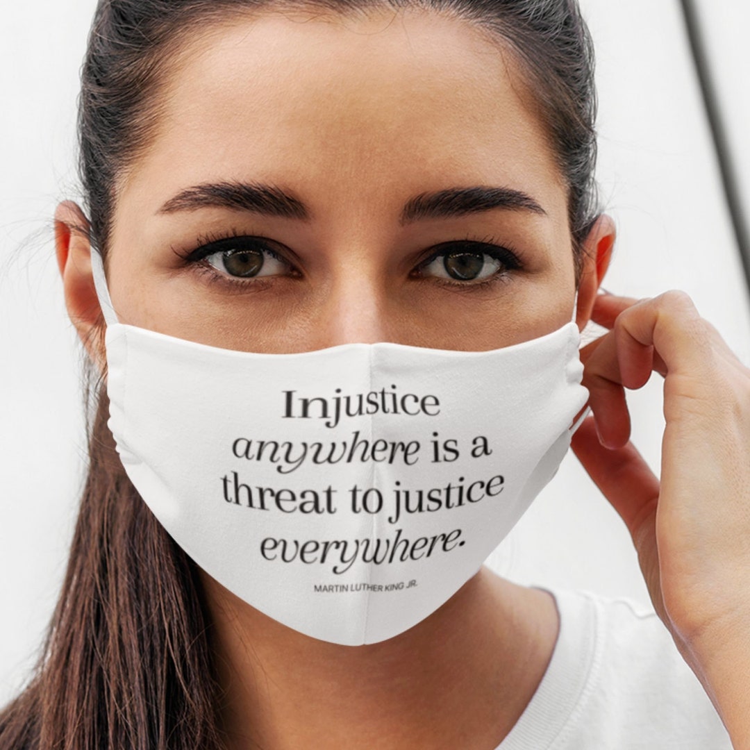 Human Rights Mask MLK Quote Face Mask: Civil Rights, BLM Mask - Etsy