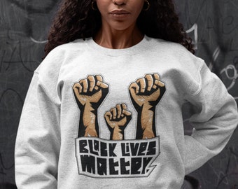 Black owned Shop. "Black Lives Matter",Printed Civil Rights Activist Hoodie/Sweatshirt.