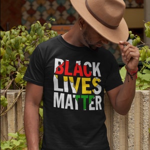 Tienda propiedad de negros. Contribuimos al fondo BLM. Camiseta/tanque "Black Lives Matter Africa Map", camiseta/tanque impreso activista de derechos civiles