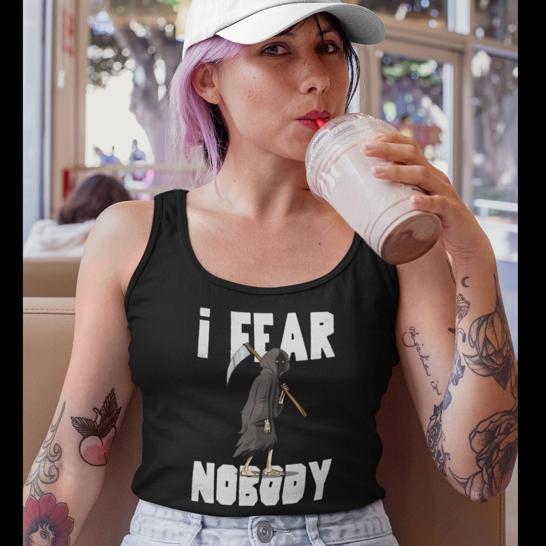 Grim Reaper I Fear Nobody Tshirt / Vneck / TankTop, Halloween Town
