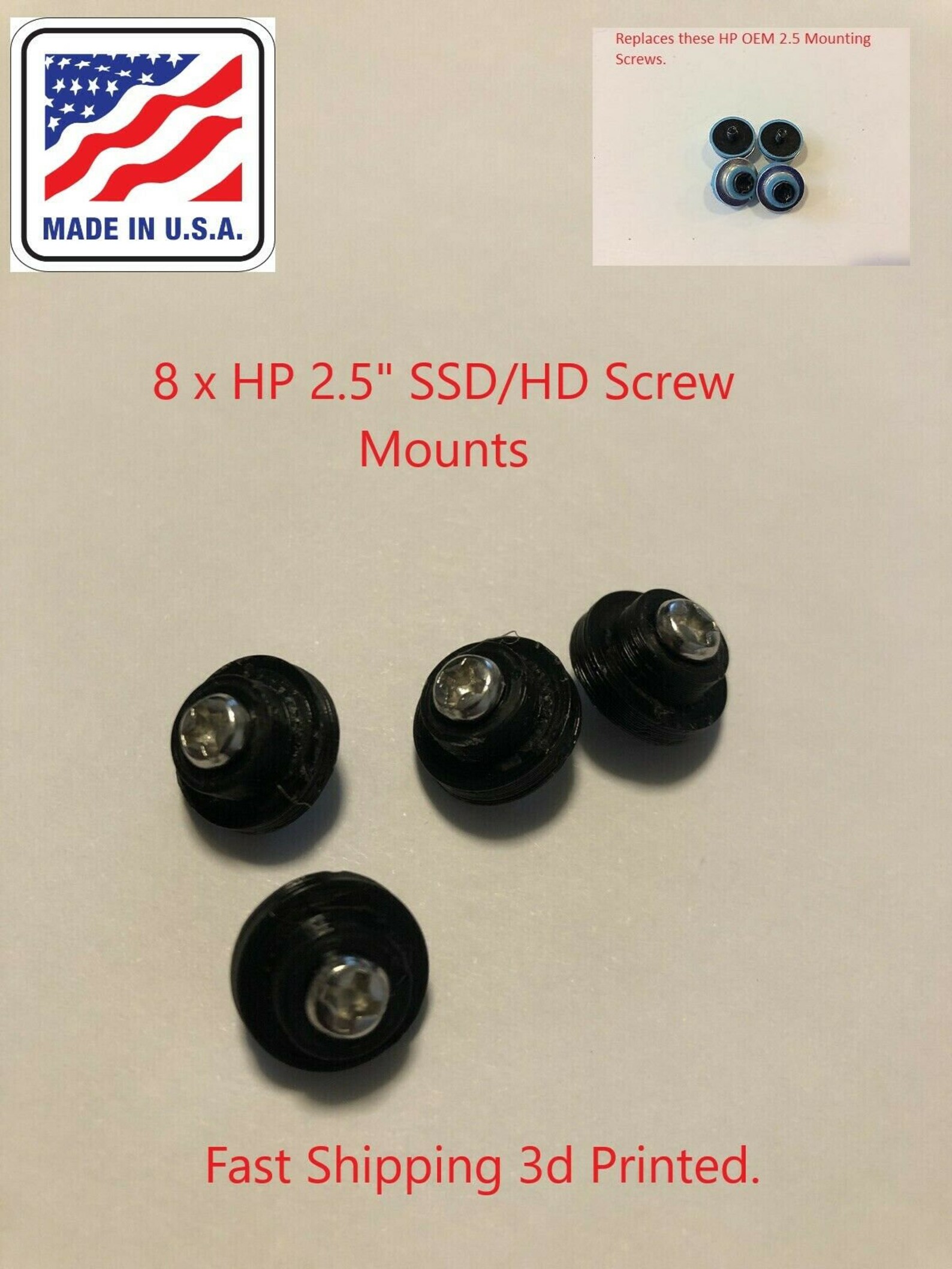 8 X HP 2.5 HDD SsD Mounting Screws 6000 6005 Pro 8000 Etsy