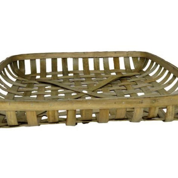 Square Tobacco Basket 18X18X2.5" ( 1 Colors/Styles), wall basket, farmhouse, decor, rustic