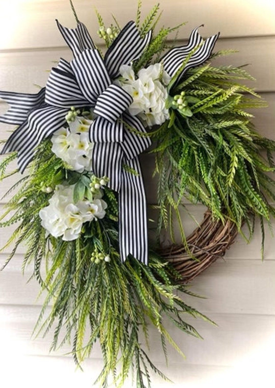 32”x26” Hanging Saw Grass Wreath, Spring Wreath, Summer Wreath ...