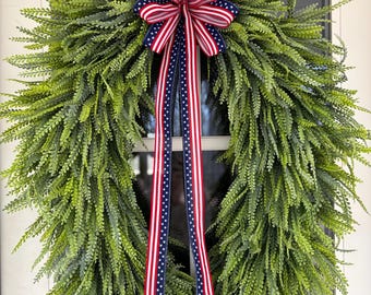 36”X26”  Bead Grass Patriotic Wreath, Summer Wreath, Large Wreath, Front Door Weath, Everyday Wreath, Spring Wreath, hanger not included