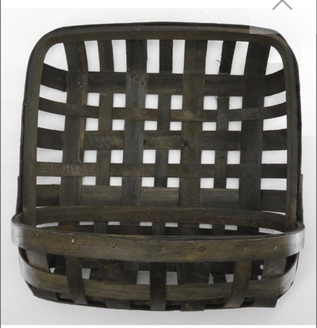 Tobacco Wall Basket 12x12x4.5 Etsy