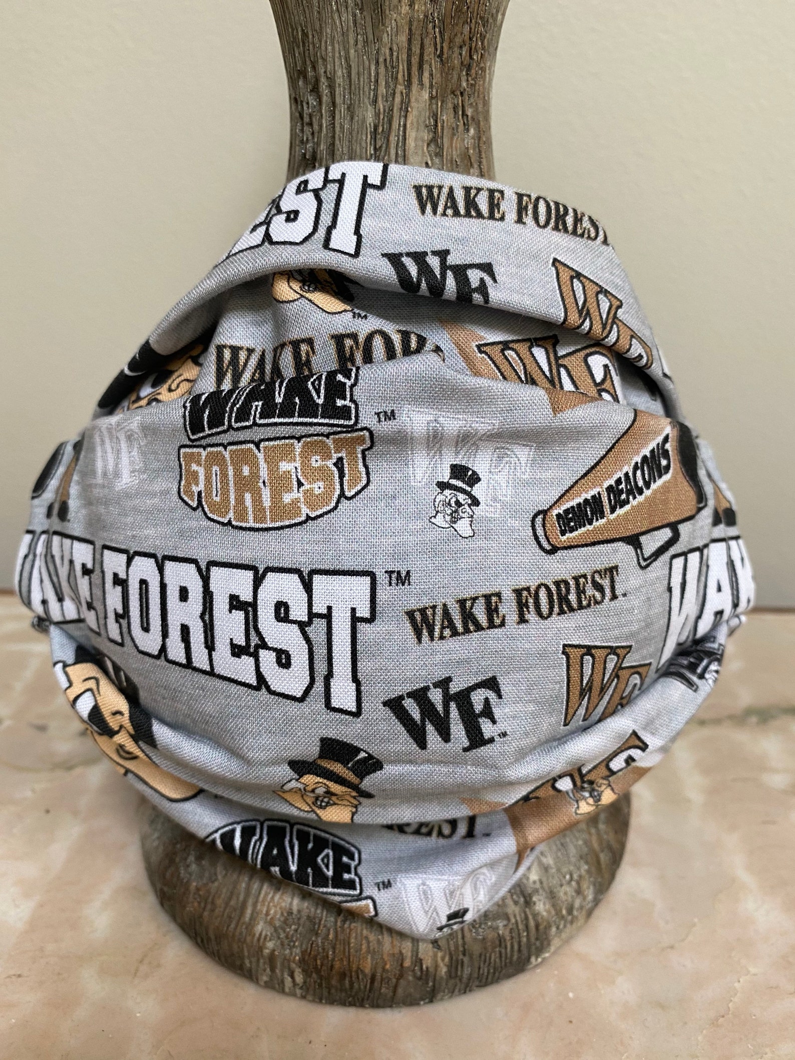 Wake Forest Demon Deacons Face Mask 2 pattern options Etsy
