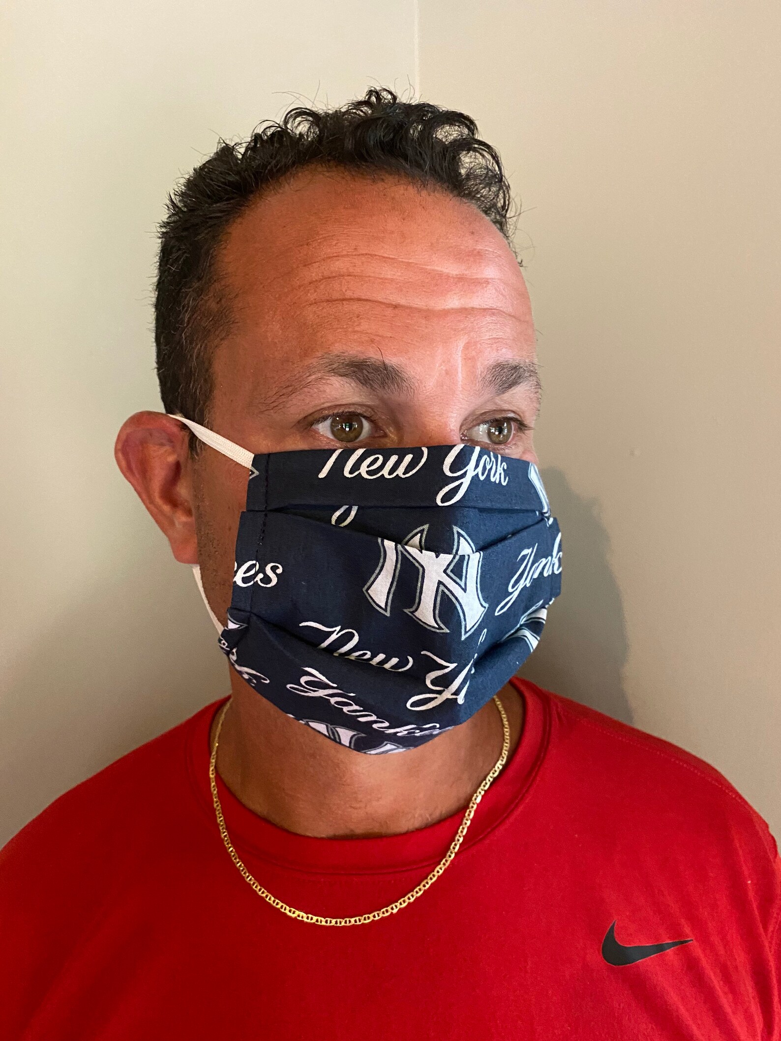 New York Yankees Face Mask Etsy