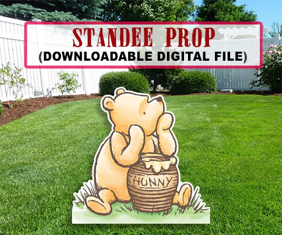 Winnie The Pooh Charakter Essen Honig Standee Requisite / Stand Up Requisite / Ausschnitt Dekoration / Nur digitale Datei