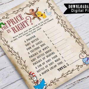 Prijs is goed Babyshowerspellen / Verhalenboek / Bibliotheek / Kinderboek / Klassiek boekthema