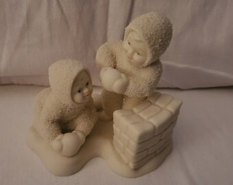 Department 56 Snowbabies Winter Play On A Snowy Day Retired !Missing Pieces