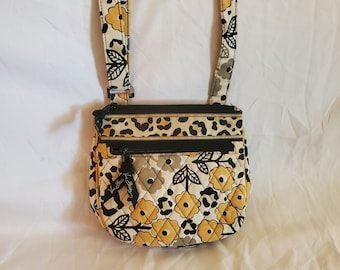 Vera Bradley Crossbody Messenger Bag &quot;Go Wild&quot; Pattern (Retired)