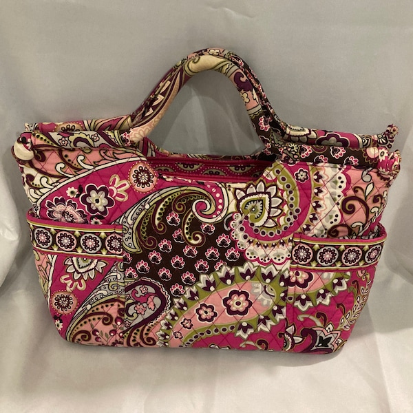 Vera Bradley Hand Purse Very Berry Paisley Pattern (Retired)