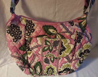 Vera Bradley Medium Over the Shoulder Bag Priscilla Pink Pattern (Retired)