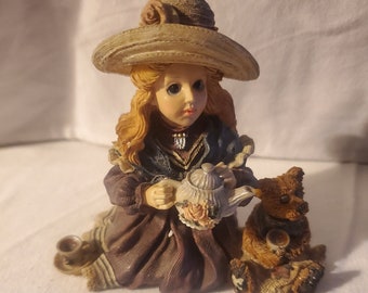 Boyds Bears & Freinds Yesterdays Child The Dollstone Collection "Whitney with Wilson" 3523 (Retired)