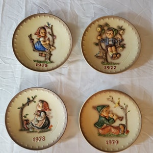 Vintage MJ Hummel Annual Plates 1970s Sold Individually image 1