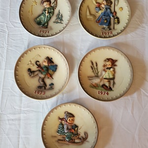 Vintage MJ Hummel Annual Plates 1970s Sold Individually image 3